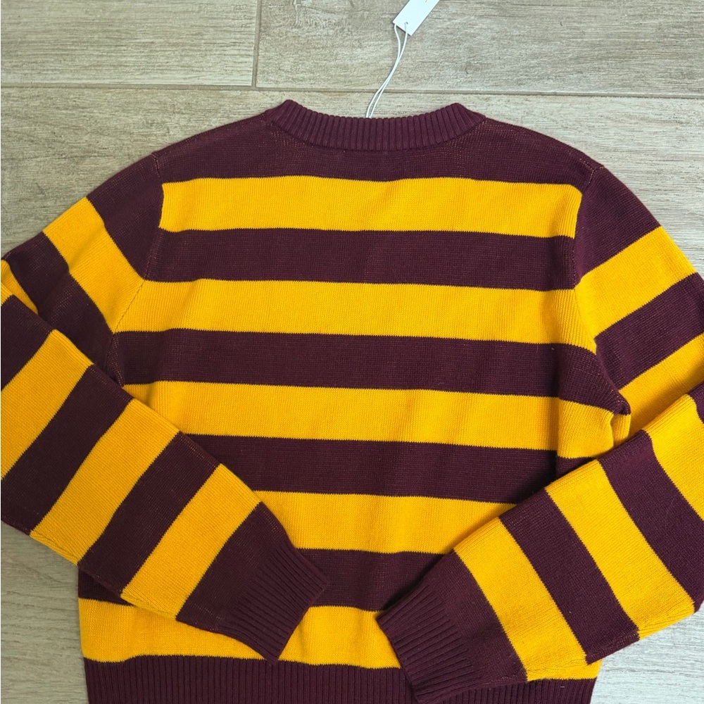 NWT Lisa Says Gah  Sweater - Yellow and Brown - Picture 6 of 7